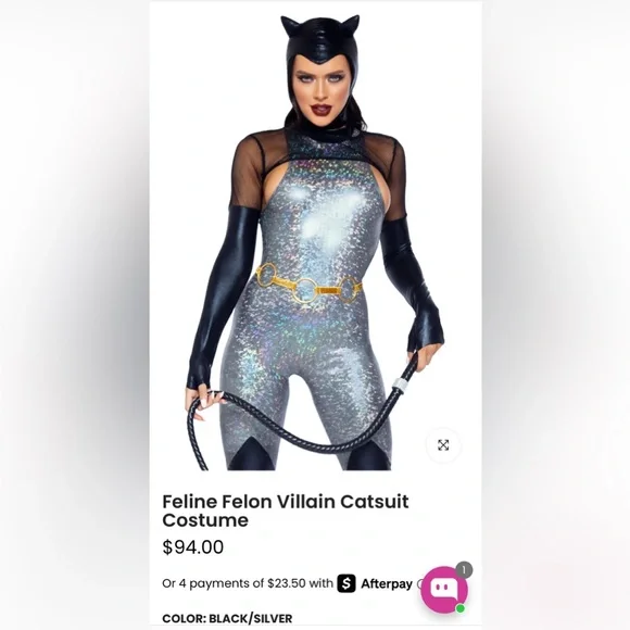NWT Catwoman Leg Avenue Feline Felon size small - Picture 4 of 6
